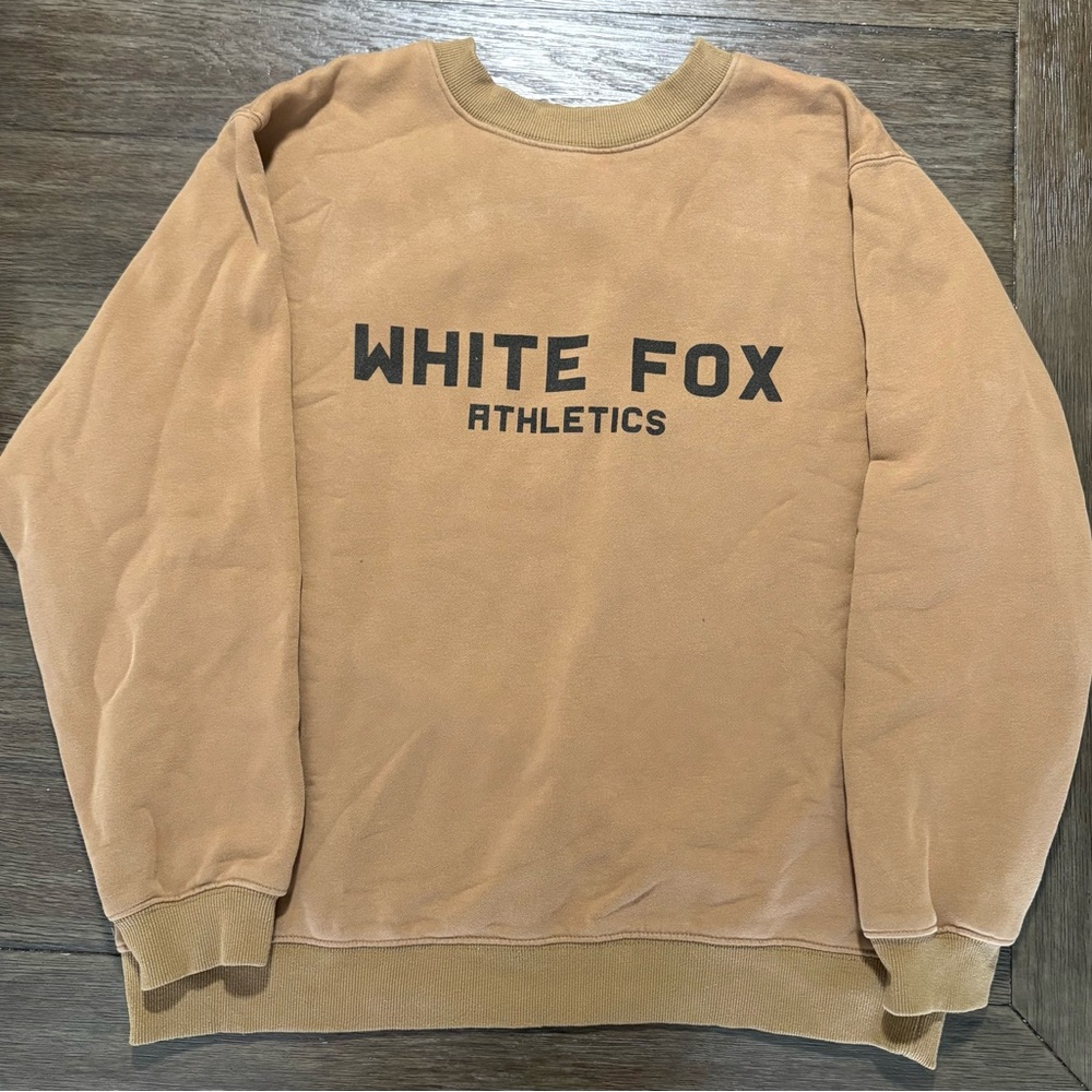 White Fox Boutique Tan Crewneck Sweater